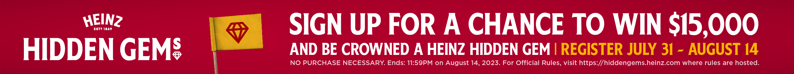 Heinz Hidden Gems Contest Details